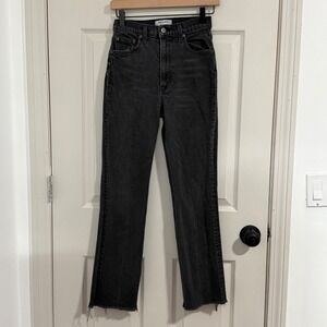 Reformation Bootcut Jeans Womens 26 Black High Rise Cindy Bootleg‎ Minimalist